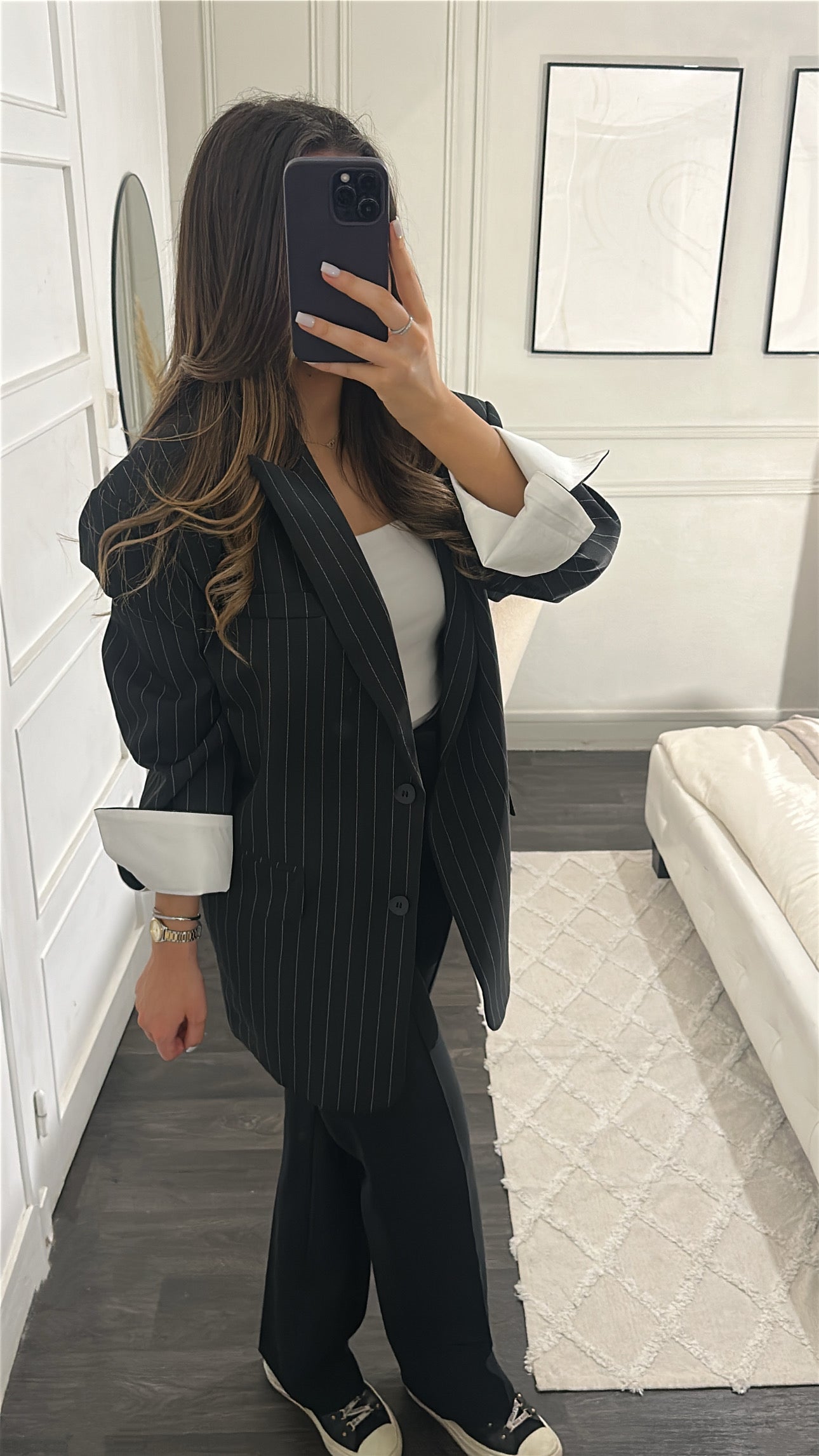 Blazer Oversize Chemise Noir
