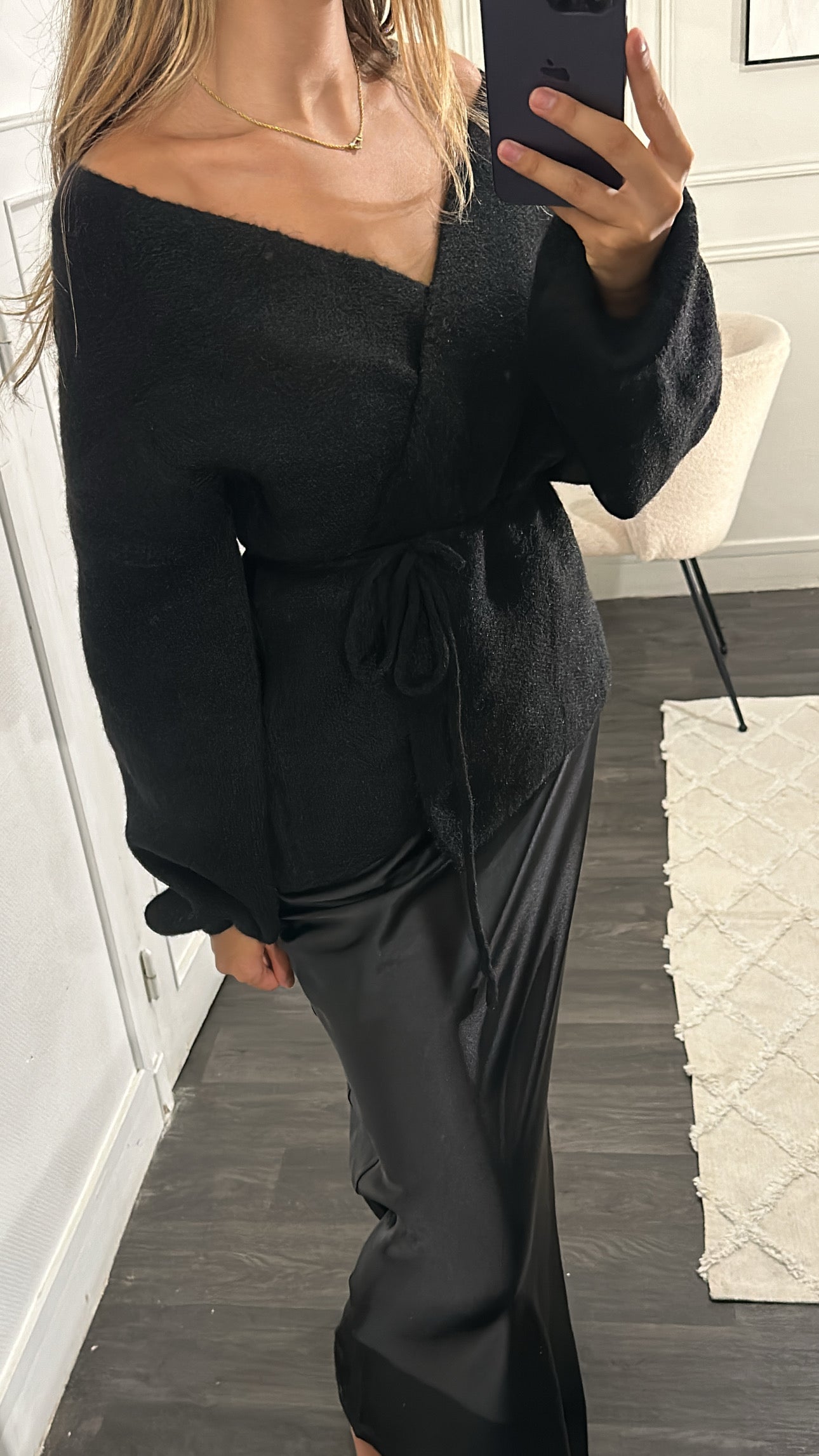 Gilet Pull Noir