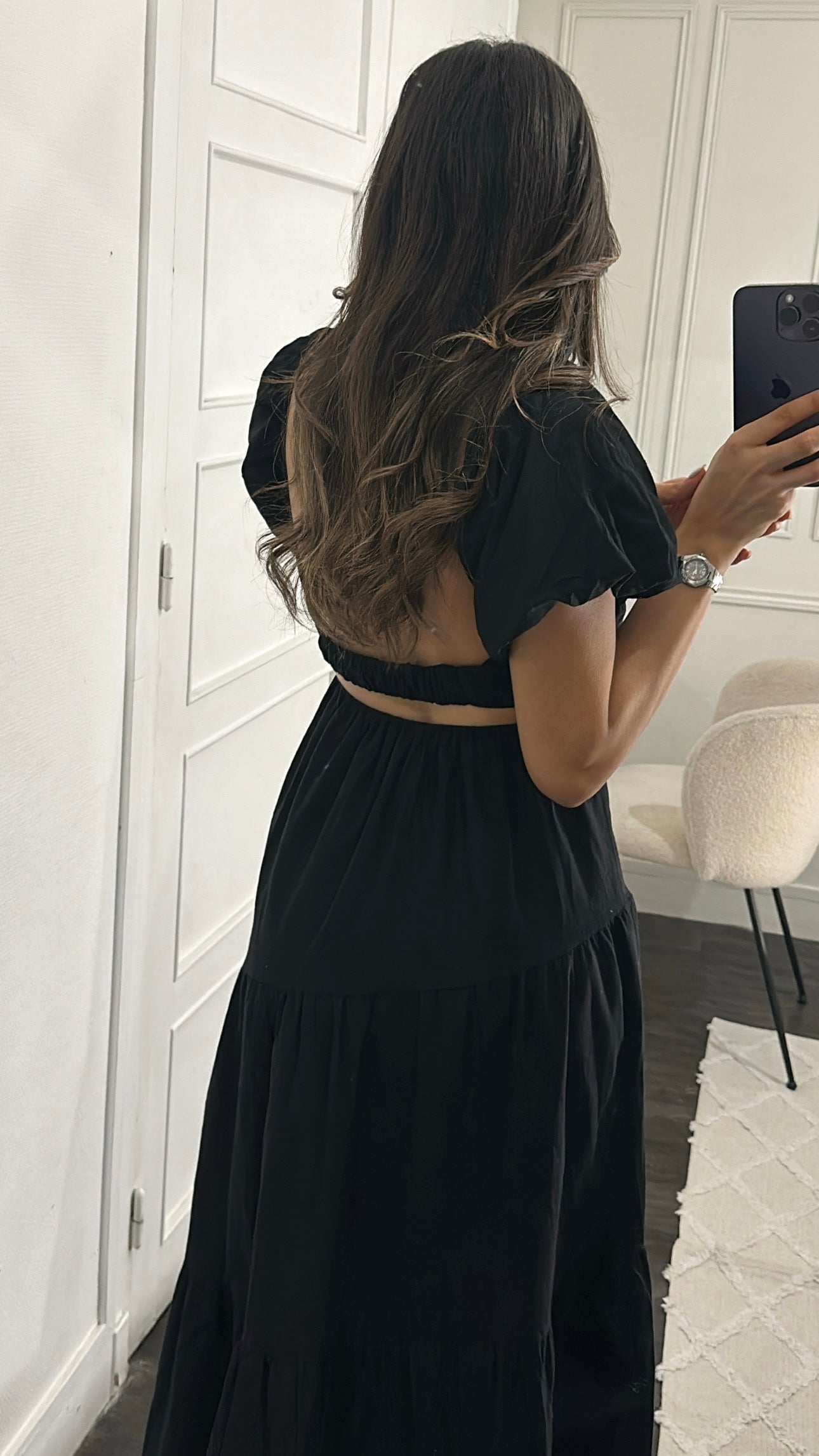 Robe en Lin Noir