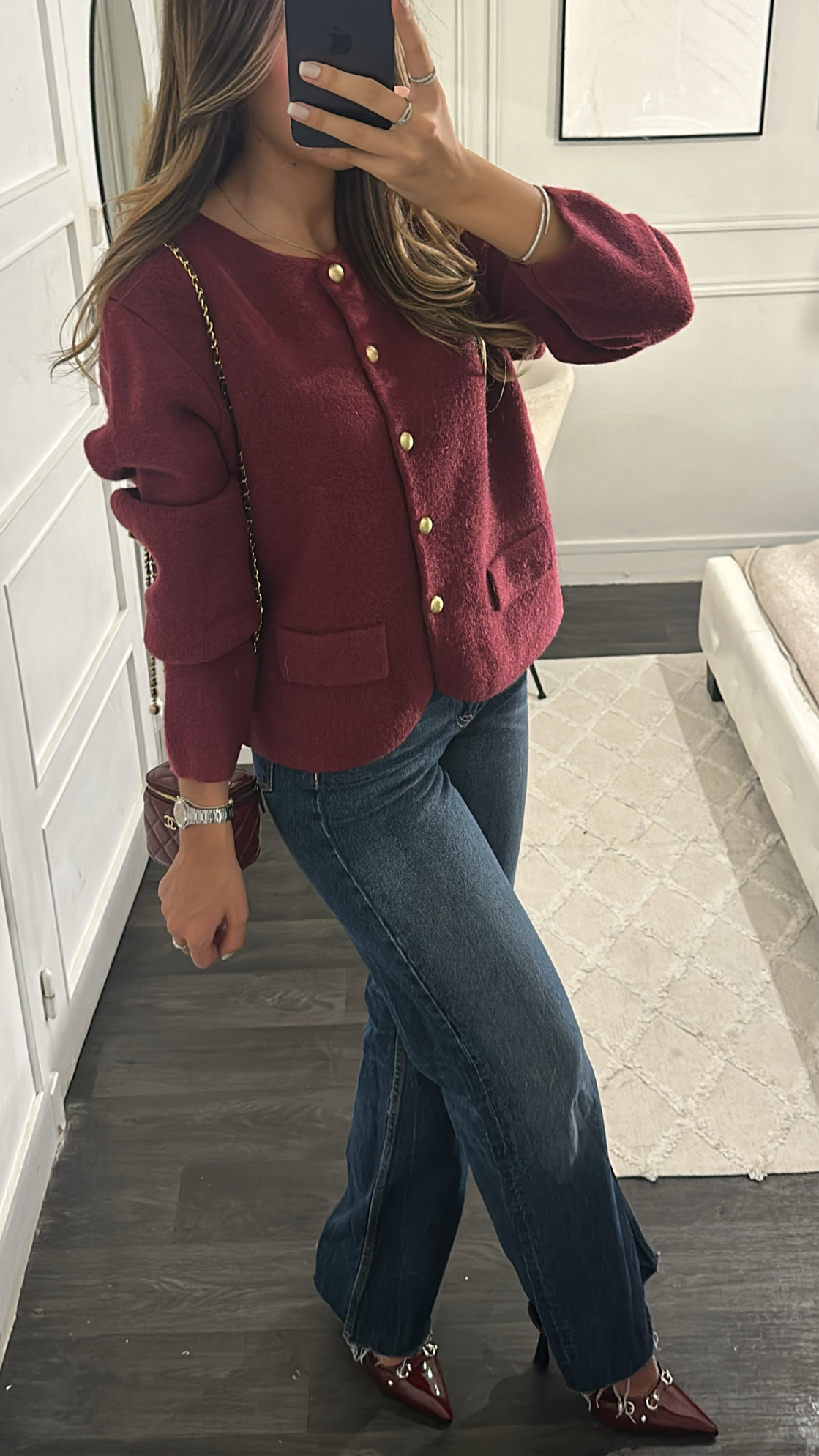 Gilet Pull Bordeaux