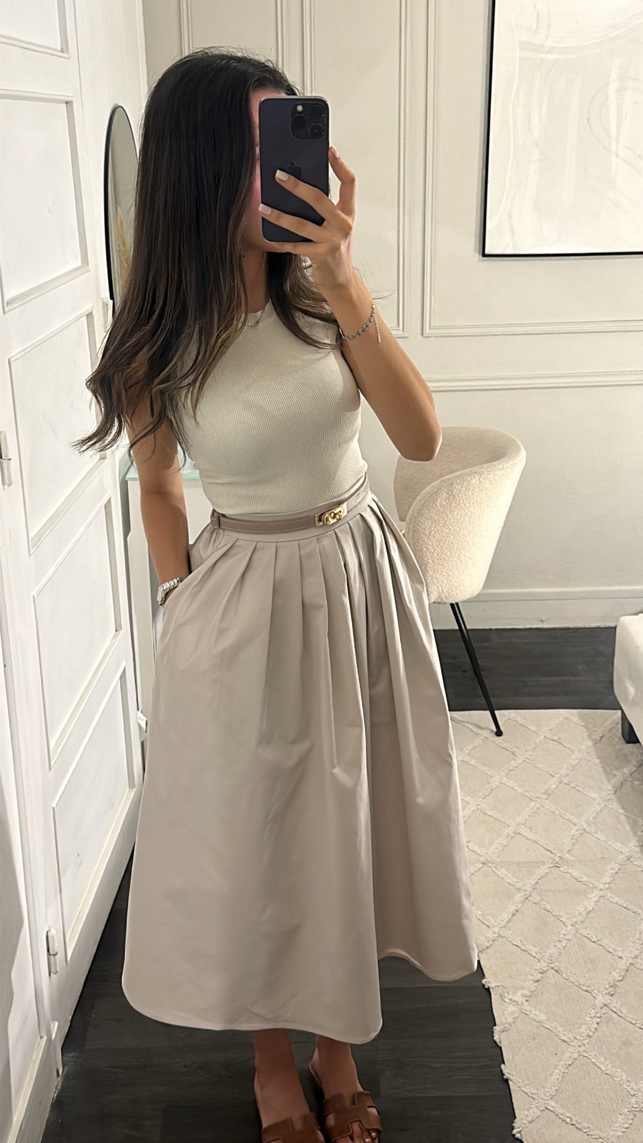 Jupe Bouffante Beige