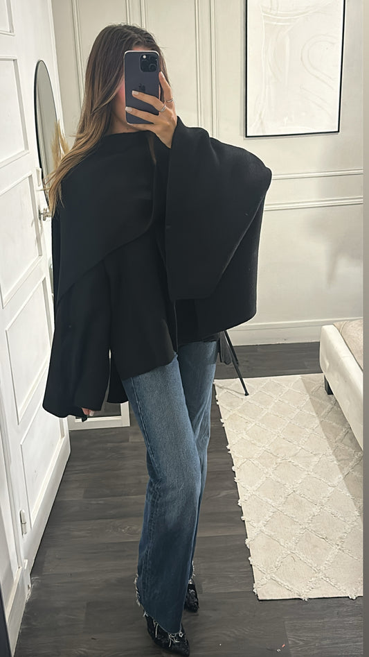 Gilet à Cape Noir